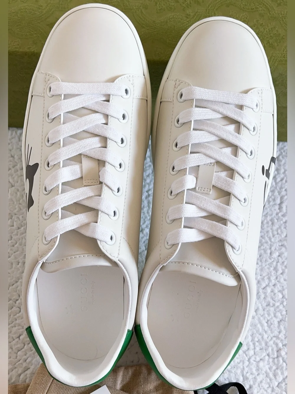 GUCCI Women’s Ace Cat Print Low Top Sneakers Low Top Sneakers